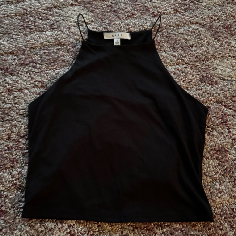 Gaze Black Camisole Top